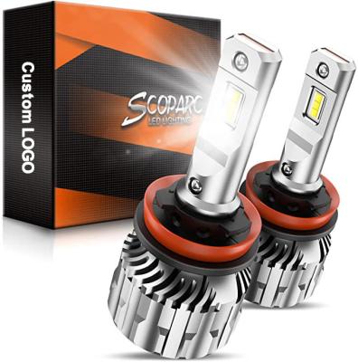 China 99.99% Car Canbus error free 18000 Lumens 600% Brighter 6500K Cool White, Plug and Play, H8/H9/H11 LED Bulbs Combo LED Automobile Car Headlight Bulb for sale