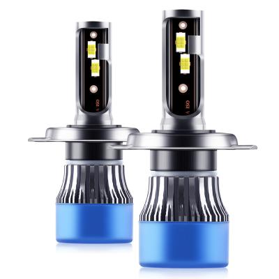 China 99.99% Car Canbus 6000 Lumens 6000K Eye Protection Error Free White, Plug and Play, H4 LED Light Bulbs Automobile Car Headlight Combo Bulb for sale