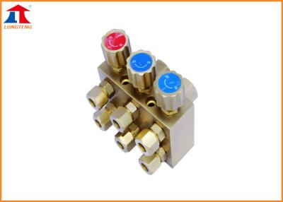 China Brass Two In And Six Out Gas Distributors For Portable CNC Cutting Machine for sale