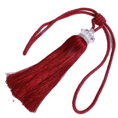 China China Manufacture Modern Professional Tie Backs Crystal Tassels Curtain Tiebacks for sale