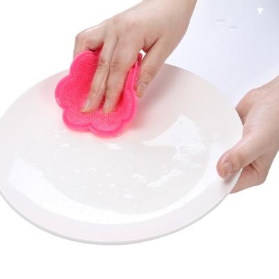 China Aoniu Viable Decontamination Dishwashing Multifunctional Cleaning Brush Silicone Strong Dishwashing Brush for sale