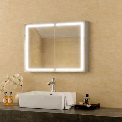 China Antique Mirror Hotel Illuminated Bathroom Mirror Led Light for sale