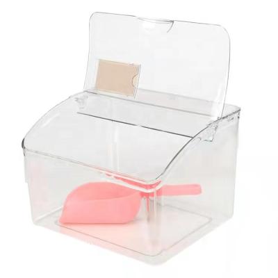 China 001 Transparent Plastic Snack Box Food Bulk Box for sale