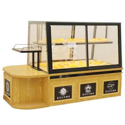 China Single Sided Bread Shop Interior Design Bakery Fit Display Racks for sale