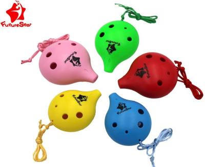 China Plastic Ocarina 6 Hole ABS Plastic Toy Ocarina With Color Box For Students Easy To Learn for sale