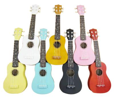 China Mini Basswood 21 Strings 4 Inch Wooden Ukulele For Promotion for sale