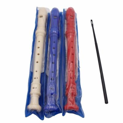 China Plastic German Style Kids 8 Holes Plastic Groove Recorder For Sale for sale