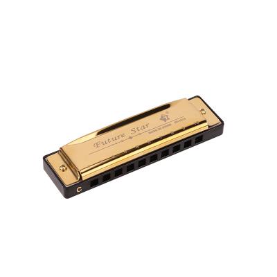 China Professional 20 Hole Educational Harmonica 10 Hole Musical Instrument Toy 10 Hole Blues Harmonica For Sale for sale