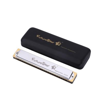 China Plastic Professional Harmonica 24 Hole Tremolo Harmonica Copper Plate Harmonica For Music Playing for sale