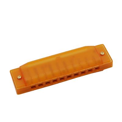 China Hot Sale Kids 10 Holes 20 Plastic Notes And Cheap Mouth Organ 10 Hole Blues Harmonica For Promotion for sale