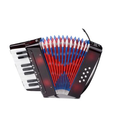 China ABS Piano Piano Accordion Musical Instrument 17 Key Bass Toy Accordion Toy Musical Instrument for sale