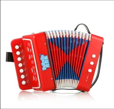 China Hot Selling 7 Key Non-electric Popular 2 Bass Toy Accordion For Kids Junior Musical Instrument Accordion for sale