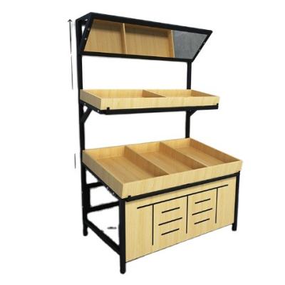 China Factory direct single sided hot sale used for vegetable and fruit shelf supermarket display rack shelves for sale