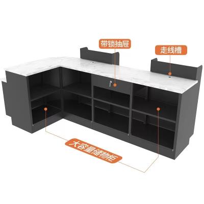 China New Arrival Modern Stylish Small Cashier Counter Desk With High Quality Supermarket Cashier Desk for sale