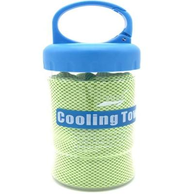 China Logo Bottle Packaging Cooling Towel Cloth Supplier QUICK DRY Customized Fitness Yoga Cooling Towel for sale