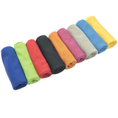 China Factory Wholesale QUICK DRY Microfiber Printed Logo Instant Cooling Towel Pva Cooling Towel Workout for sale