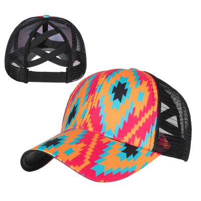 China Geometric Patterns Printed Baseball Hat For Bone Gorras Logo Hat Casual Women Snapback Hat Men Embroidery Cap for sale