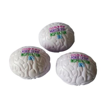 China Toy Promotional Toy Style And Brain Shape PU Eco - Friendly Stress Ball for sale