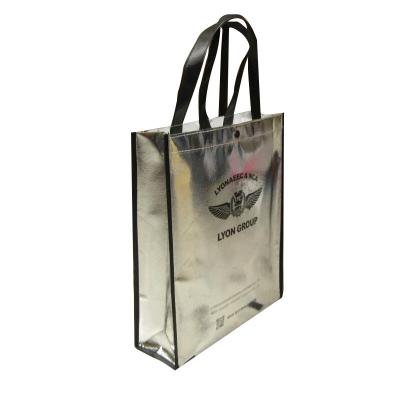 China Custom Color Eco-friendly Nonwoven Bag PP Eco-friendly Recyclable Shopping Tote Bag for sale