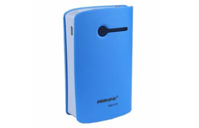 China Blue Led Light External Power Bank Portable Lithium polymer Mobile Charger Bank 8400mah for sale