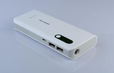 China 18650 11200mAh HTC One X / M7 Power Bank Portable Double USB Mobile Charger with LED Light for sale