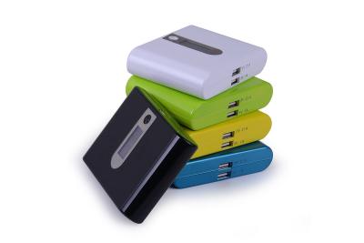 China Green 12000mah Smartphone External Battery Pack Fast Charging For Phone for sale