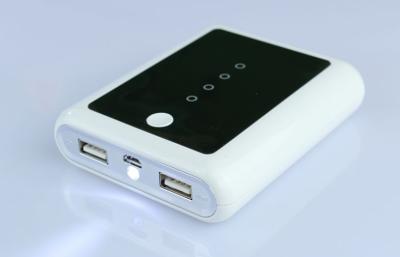 China Business Trip 10000mah Plastic Usb Rechargeable Power Banks For Cell Phones for sale