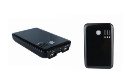 China Black 6000mAh Apple iPad iPhone Thin Power Bank Powerbank With Dual Output for sale