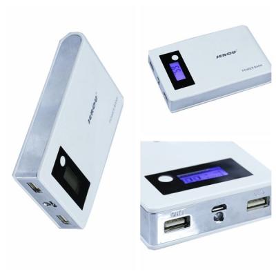 China Rechargeable Dual Usb 13800mah External High Power Bank With LED for sale