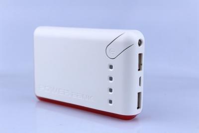 China Cargador móvil dual del banco del poder de batería del Usb 18000mah con la luz del LED en venta