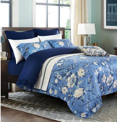 China Disposable Printed 100% Cotton 4 Pcs Quantity Luxury Bedding Sets for sale