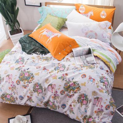 China 100% Cotton Custom Digital Manufacturers Bedding Printing Sheet Sublimation Folded Wholesale Bed Sheets for sale