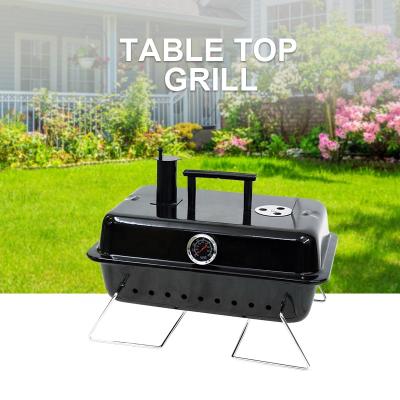 中国 Portable Adjustable Height BBQ Grill Table Charcoal Grills With Chimney 販売のため