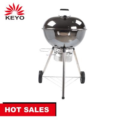 China Easily Assembled Chrome Plated Charcoal Apple Barbecue Grills Round Kettle Barbecue Grill à venda