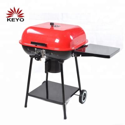 China Easily Assembled Outdoor Square Shaped BBQ Grill Burger Charcoal BBQ Burger Grills à venda