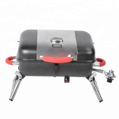 China Easily Assembled Gas Barbecue Backyard Grills Portable Barbecue Gas Grill With Folding Side Table Te koop