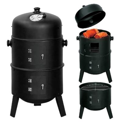 China Smoker Easily Gathered Mini Charcoal Barbecue Fish Smoker Oven BBQ Stove Multi-function Meat Grill for sale