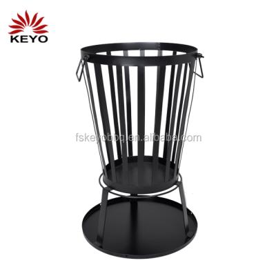 China Easily Assembled Garden Fire Basket Patio Fire Pit Heater Log Charcoal Burner Brazier Te koop