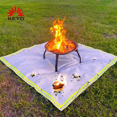 China Water Make Fire Pit Pad Outdoor Fire Pit Mat For Fire Resistant Wood Burning Pit Te koop