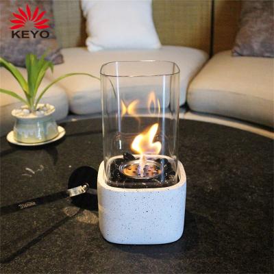 Cina Bio Mini Table Fire Pit Outside Glass Ethanol Garden Table Fireplace in vendita