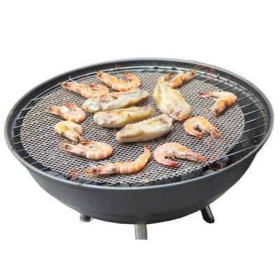 China Dustproof BBQ MATS Round BBQ Mesh Grill Heat Resistant Non-Stick BBQ Mat for sale