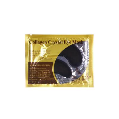 China Anti-Wrinkle Private Label Eye Care Charcoal Black Eye Mask Clearing Hydration Correction Crystal Collagen Gel Eye Mask for sale