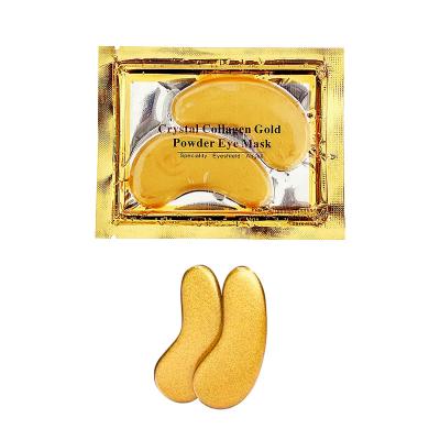 China 24k gold korean eye skin care anti aging collagen eye mask gel Anti-wrinkle under eye hydrogel patch for sale