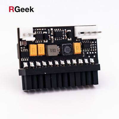 China RGeek ATX Auto PSU Pico ITX Power Supply 150W DC 12V 24 Pin Pico ATX Power Supply Desktop Car Switch mini for sale