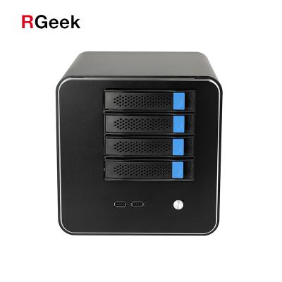 China No RGeek NAS04B Industrial and Business Use Mini ITX PC Computer NAS 4 Bay 2.5