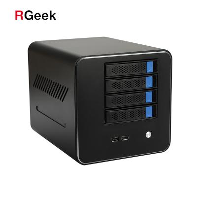 China No RGeek 4 Bay Mini ITX Nas Case Server Case Mini ITX Motherboard J1900 for sale