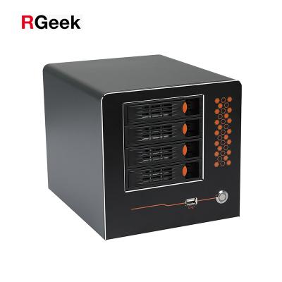 China No RGeek Mini ITX Barebone Server System 4 Bay Storage Hot Swap Large Rackmount NAS Network File Storage Server Chassis for sale