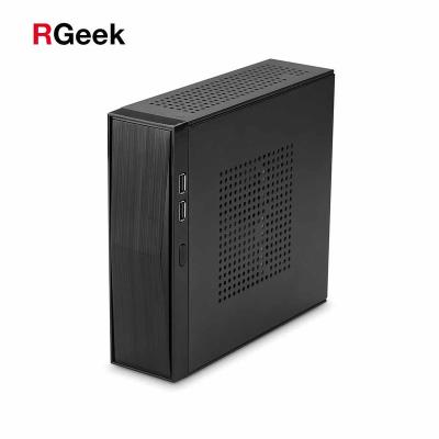 China Custom Cheap Educational Mini ITX Fanless RGeek System Computer PC Micro Mini PC ATX PC 12V Barebone PC for sale