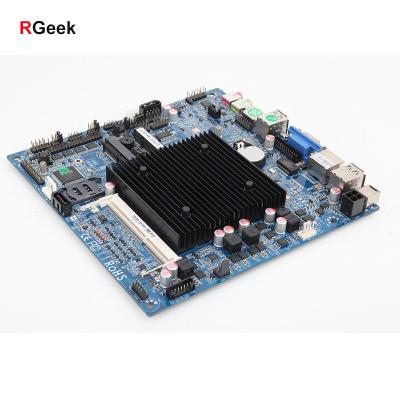 China Mainboard M/B J1900 Mini PC Mini Desktop RGeek Circuit Board Mini ITX Desktop Custom Industrial Motherboard for sale