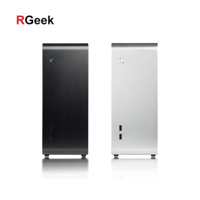 China With RGeek ITX U110 Custom Slim Aluminum Graphics Card Bracket Mini Mini PC Case With Support GPU Video Graphics Card Bracket for sale